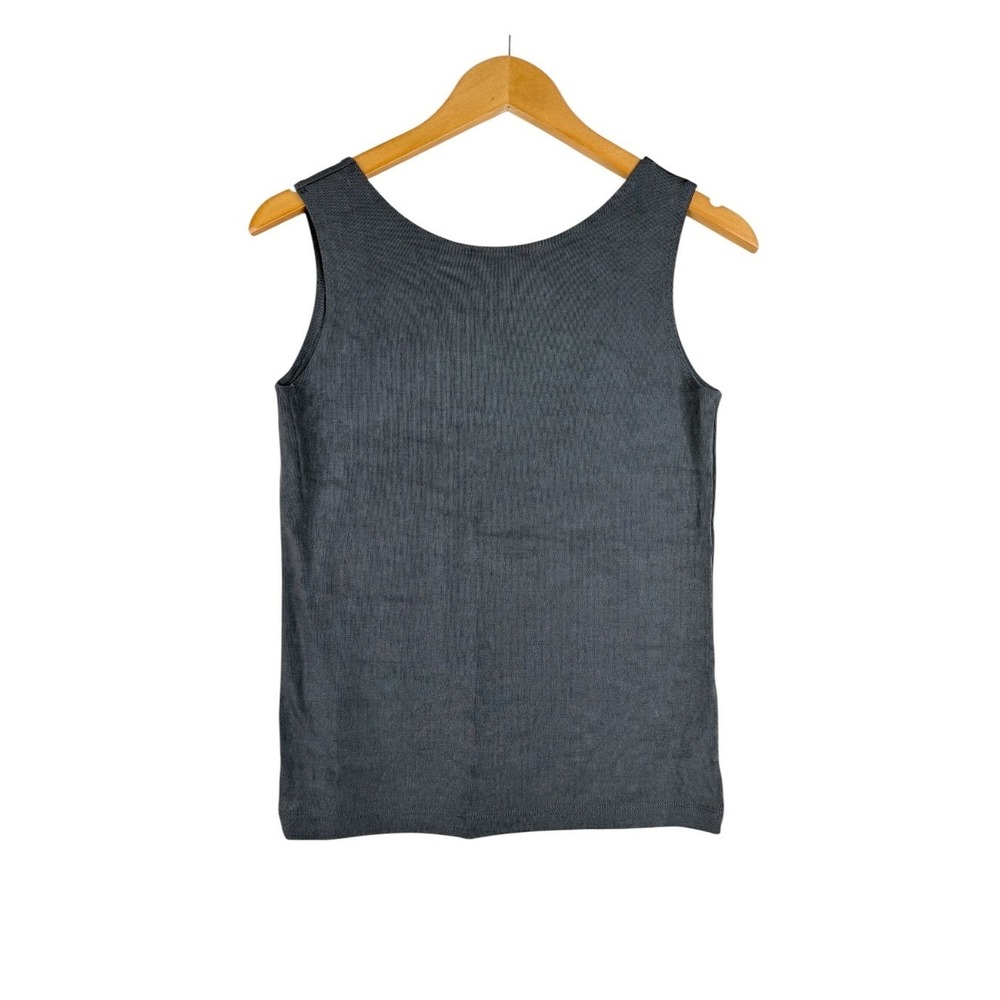 NWT Chico's Travelers Essentials Reversible Tank Top size 0 (US Small) Dark Gray